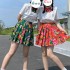 Retro Chinese style Dongbeidahua: gown, cheongsam, suspenders, short sleeves, skirt