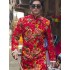 Retro Chinese style Dongbeidahua: gown, cheongsam, suspenders, short sleeves, skirt