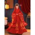 Chinese Traditional Wedding Dresses Women Vintage Bride Groom Red Large Sleeve Shirt Original Suit Fairy Dress