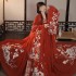 Chinese Tradition Women Pink Hanfu Wedding Embroidery Set Stage Performance Long Sleeve Dance Novelty Hem 6m Cosplay Costumes