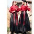 Chinese Dresses Korean Hanfu White Blue Men Women Dresses Cosplay Embroidery Kimono Traditional Clothing