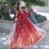 Chinese Hanfu Outfits For Women Sequin Tang Dynasty Princess Cosplay Wide Sleeve Red Costumes