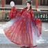 Chinese Hanfu Outfits For Women Sequin Tang Dynasty Princess Cosplay Wide Sleeve Red Costumes