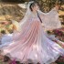 Lace Tulle Women Chinese Traditional Dresses Hanfu Female Ancient Fairy Costumes Plus Size Tang Suit Robe