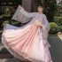 Lace Tulle Women Chinese Traditional Dresses Hanfu Female Ancient Fairy Costumes Plus Size Tang Suit Robe