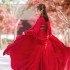 Hanfu Tang Dynasty Dresses Women Chinese Traditional Red Wedding Party Dance Costumes Elegant Fairy Folk Performance Clothing