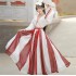 Chinese Traditional Dresses Fairy Performance Women Retro Folk Dance Wear Song Dynasty Costumes Ancient Hanfu