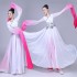 Chinese Folk Dance Modern Classical Dance Costumes Water Sleeve Yangko Clothing Ancient Traditional Oriental Hanfu Yangko Dress