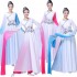 Chinese Folk Dance Modern Classical Dance Costumes Water Sleeve Yangko Clothing Ancient Traditional Oriental Hanfu Yangko Dress