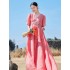 Chinese Traditional Dresses Ancient Dance Costumes Women National Stage Ethnic Hanfu Flower Embroidery Tang Suit Retro Dress