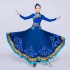 Mongolian Dance Costumes Ancient National Dance Dresses Female Stage DanceWear Performance Mongolian Dresses Hanfu Tibetan Folk Dance