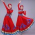 Mongolian Dance Costumes Ancient National Dance Dresses Female Stage DanceWear Performance Mongolian Dresses Hanfu Tibetan Folk Dance