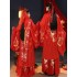 Chinese Wedding Dresses Vintage Bride Groom Red Large Sleeve Shirt Original Suit Hanfu Men Women Modern Couple Models