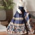 Horse Face Skirt Women Pleats Red Blue Black Beige Skirt White Black Top 2PCS Hanfu Sets Plus Size