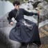 Ancient Chinese Traditional Hanfu for Men Han Dynasty Black Plus Size Phoenix Embroidery 2PCS Sets