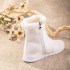 Chinese Hanfu Boots Women Winter Warmth Short White Black Heighten Embroidery Shoes