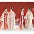 2 Colors Song Dynasty Chinese Women Winter Hanfu Dresses Set Rabbit Theme Sweet Pleated Skirt Elegant Fluff Edge Coat