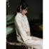 In Improved Women Winter Cheongsam Chinese Traditional Dresses For Girls Elegant Long Hanfu Dresses Fashion Woolen Clothes