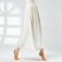 2 Layers Gradient Dance Pant Loose Wide Leg Chiffon Trousers Flowy Skirt Hanfu Modern Chinese Dancing Practice Clothes