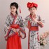 Chinese Traditional Clothing Children Crane Embroidery Han Dynasty Girls Dresses Boys Tops Skirts Pants Hanfu