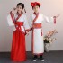 Chinese Traditional Clothing Children Crane Embroidery Han Dynasty Girls Dresses Boys Tops Skirts Pants Hanfu