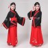 Chinese Traditional Dresses Ancient Boy Girl Long Sleeve Folk Dance Performance Clothing Hanfu Set