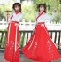 Chinese Hanfu Female fairy Costumes Adult Student Ming Tang Han Women Girl embroidery Sarong Daily Collar Suit Set