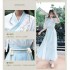 Chinese Hanfu Female fairy Costumes Adult Student Ming Tang Han Women Girl embroidery Sarong Daily Collar Suit Set