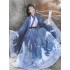 3Pcs 1set Hanfu Women Chinese Traditional Stage Dance Dresses Female Fairy Cosplay Costumes Hanfu Blue Red For Women