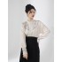 Original Ming Uniform Square Neck Half arm Han Element Stand Up Collar Chinese Horse Face Skirt Costume