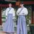 Chinese ancient Costumes hanfu male cosplay Costumes blue big yards of Chinese classical song dynasty scholar robes Chinese clothe