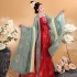 2 Pcs Ancient Chinese Hanfu Women Fairy Cosplay Costumes Dance Dresses Party Outfit Tang Dynasty Red Dresses Sets