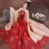 2 Pcs Ancient Chinese Hanfu Women Fairy Cosplay Costumes Dance Dresses Party Outfit Tang Dynasty Red Dresses Sets