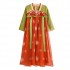 Children Hanfu Girl Brocade Scale Chest Dresses Fairy Chinese Koi Embroidery Spring Ancient Performance Clothing