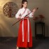 Adult Martial Hanfu Female Traditional Chinese Clothing Cross Collar Han Suit Male Ancient Cosplay Couple Costumes