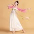 Chinese Silk Robe Girls Traditional Vintage Ethnic Students Chorus Dance Costumes Children Hanfu