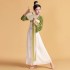 Chinese Silk Robe Girls Traditional Vintage Ethnic Students Chorus Dance Costumes Children Hanfu