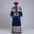 Ancient Military Official Civil Uniform Qing Dynasty Ancient Clothes Men's Cheongsam Sent Hat Buddha Beads Shawl