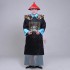 Ancient Military Official Civil Uniform Qing Dynasty Ancient Clothes Men's Cheongsam Sent Hat Buddha Beads Shawl